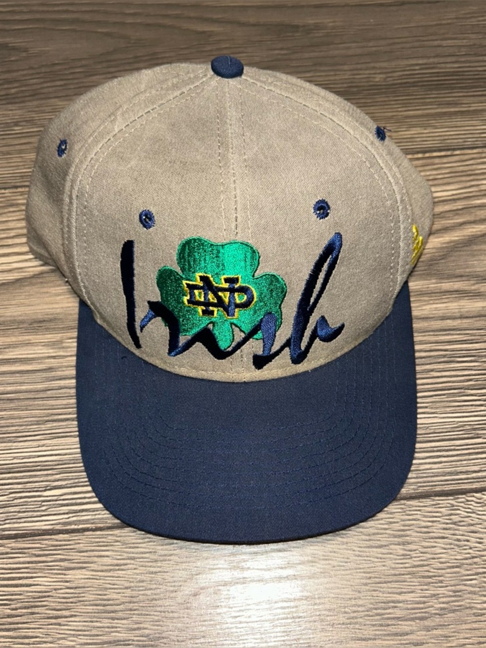 Vintage Notre Dame Fighting Irish Football Hat